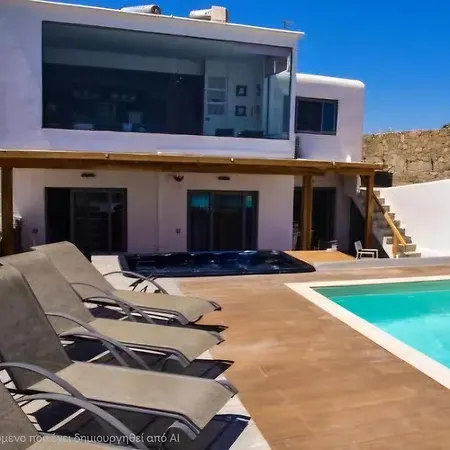 Luxury Frankie Mykonos Private Pool&jacuzzi 别墅